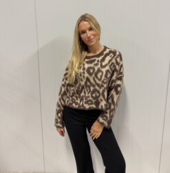 Leo knitted sweater camel