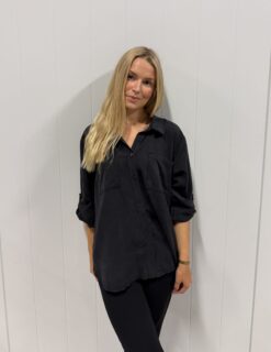 Lyocell skjorta  - Black