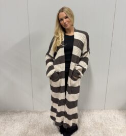 Nova long cardigan - Taupe/Beige