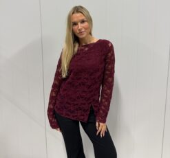 BIANCA TOP with lining WINE