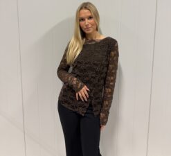 BIANCA TOP with lining espresso
