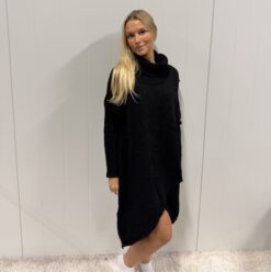 PORTOFINO dress/ longsweater Black