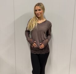 Lace sweater - Espresso
