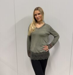 Lace sweater - Army