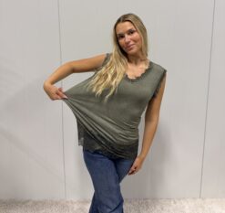 Lace Ärmlös - Army