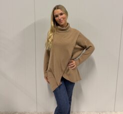 Olivia wrap polo Camel