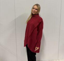 Olivia wrap polo wine