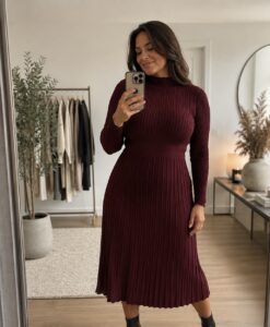 Grace dress wine