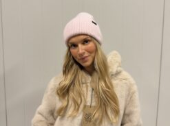 Gosig beanie mössa Rosa