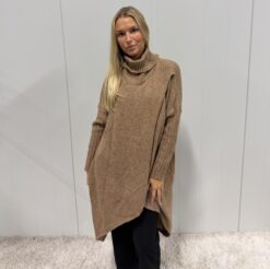 PORTOFINO dress/ longsweater camel