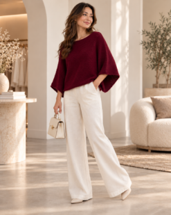 20/10 TWO WAYS Knit - 2 looks in one! WINE